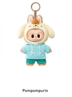 THE MONSTERS × Hello Kitty and Friends Series Plush Pendant - Pompompurin NWT